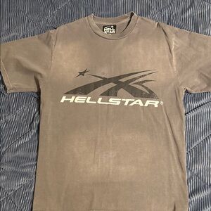 Hellstar Gray Men's t shirt Balenciaga streetwear